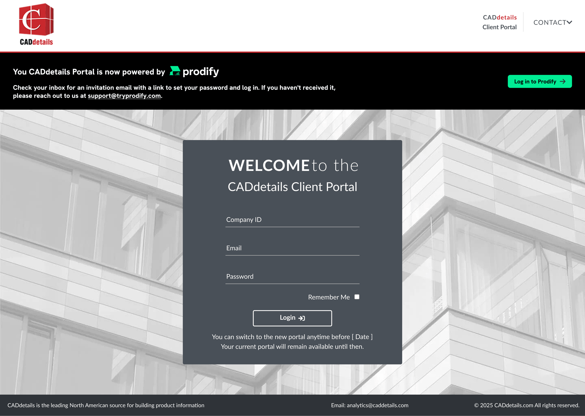 Client portal login