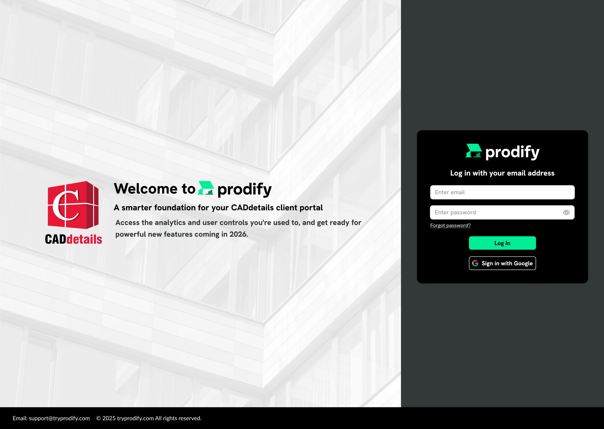 Login - Prodify
