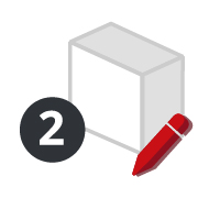 CADdetails BIM development Step 2 3D Cube with Red Edit Pencil Icon CADdetails BIM development Step 2 3D Cube with Red Edit Pencil Icon