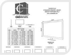 CADdetails CAD Drawing Preview of Television