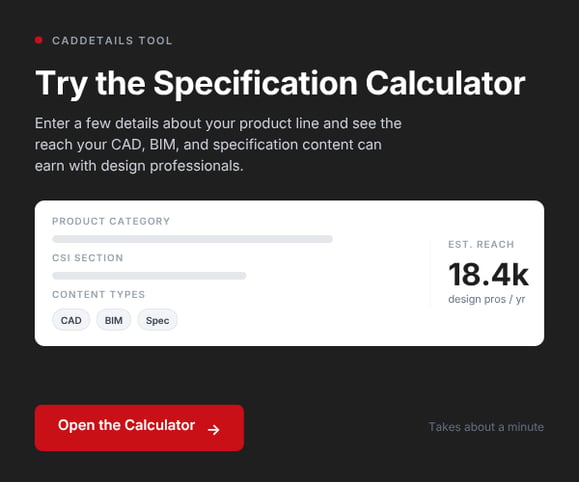 Specification Calculator promo