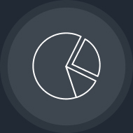 pie chart icon with insights.