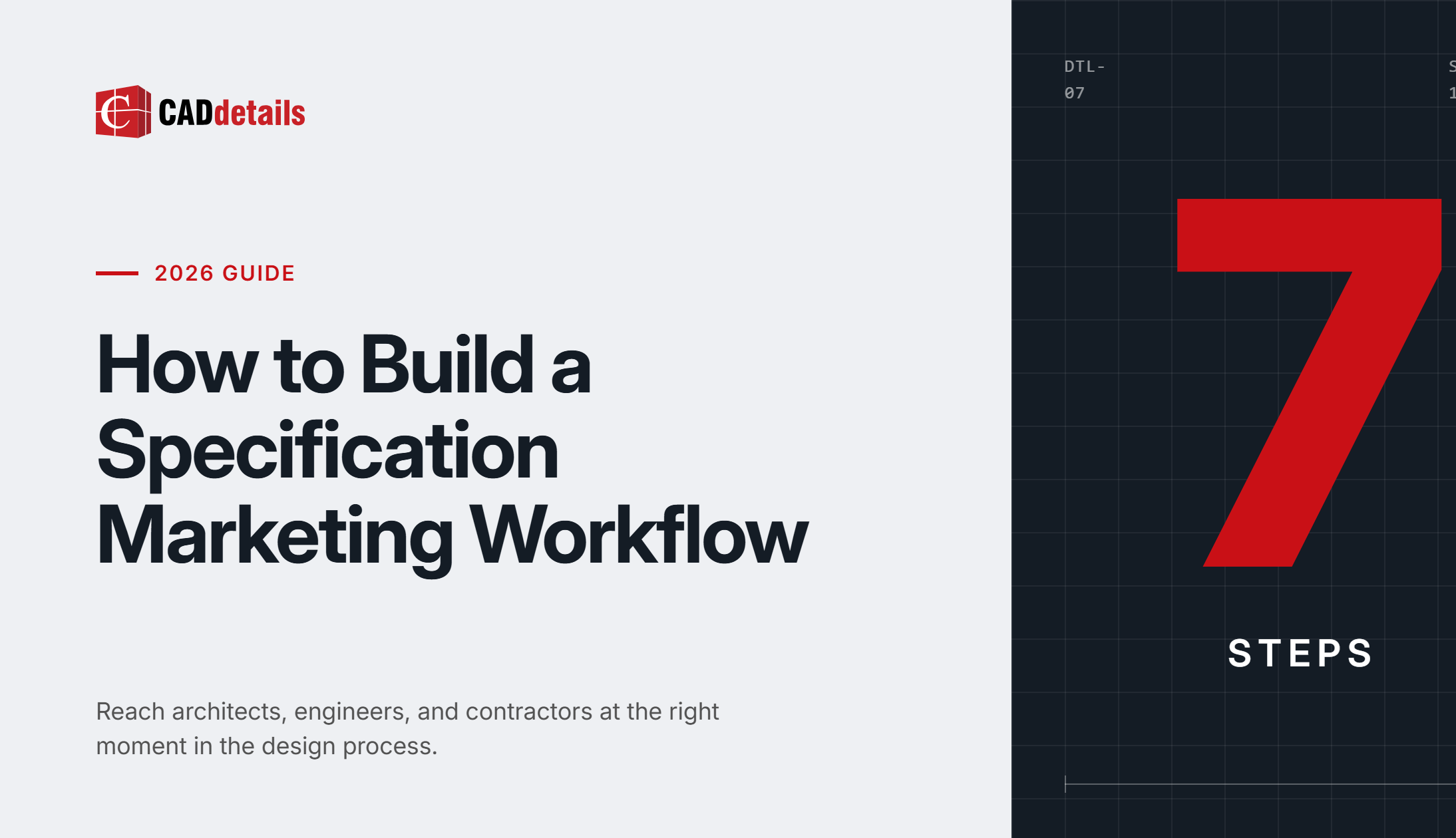 How to Build a Specification Marketing Workflow in 7 Steps (2026)