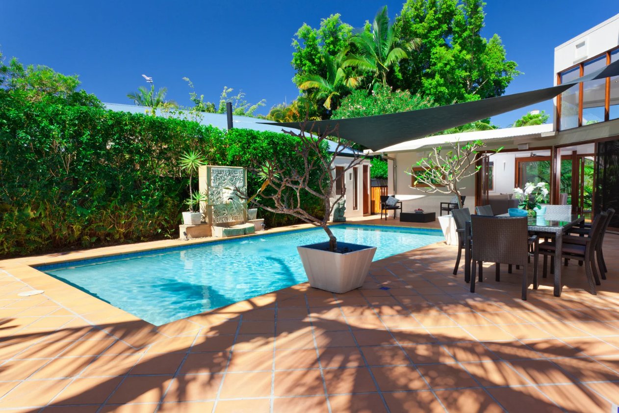 Luxury Backyard with pool