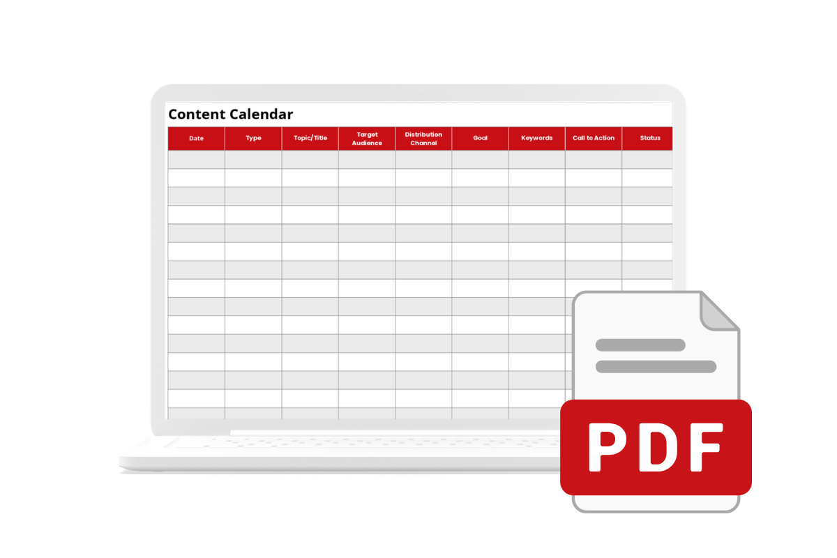 Content Calendar Template